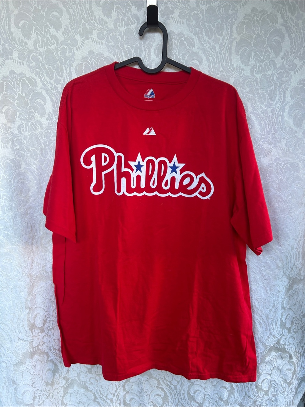Majestic Red Philadelphia Phillies Logo Tee men’s L #29 rauuuuuulll